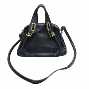 Chloe Bag Paraty Shoulder Calfskin Black